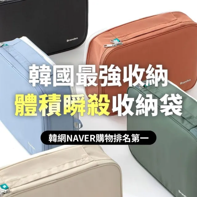 【Branden】品牌旗艦店｜超強壓縮收納袋20吋行李箱S+S+M三件組（收納用品/旅行收納袋/旅行袋)
