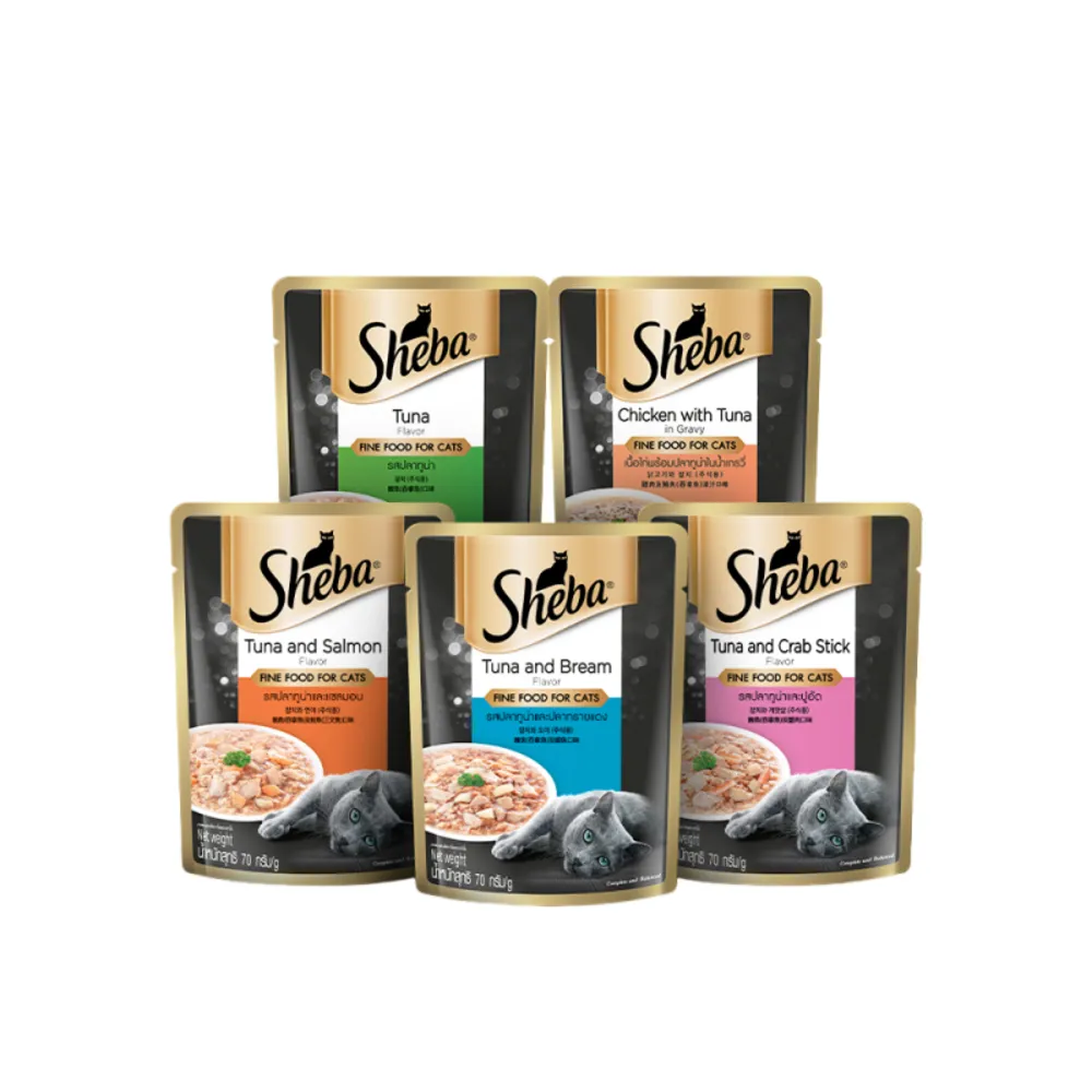 mopro限定【Sheba】鮮饌包主食 70g*24入 寵物/貓罐頭/貓餐包
