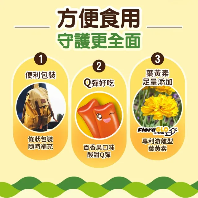 【葡萄王】優適好明悅Q凍12條/盒(葉黃素果凍 百香果口味 MOMO獨家商品)