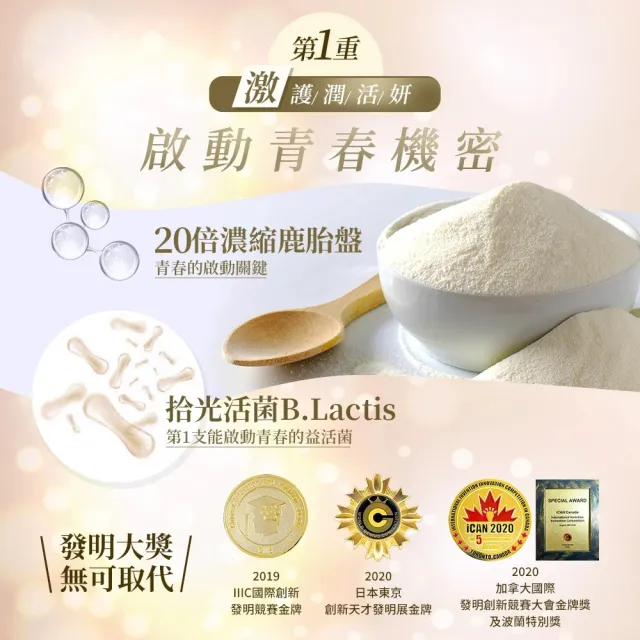 【葡萄王】超越奇蹟鹿胎盤馥活膠囊 x6盒 共180粒(維他命C 穀胱甘GSH 膠原蛋白 益生菌 賽洛美 MOMO獨家)