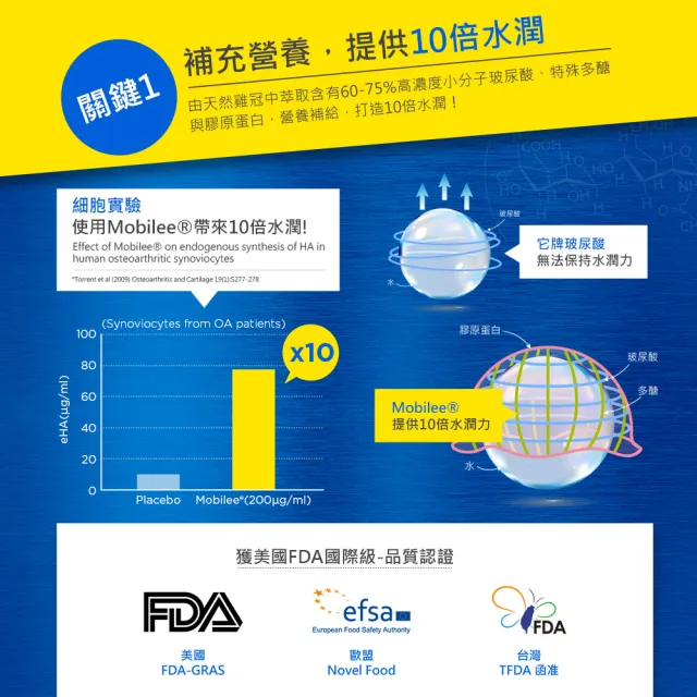 【葡萄王】勇健王粉末顆粒 x6盒 共180包(非變性二型膠原蛋白 玻尿酸 維生素D3 鈣 葡萄王官方)