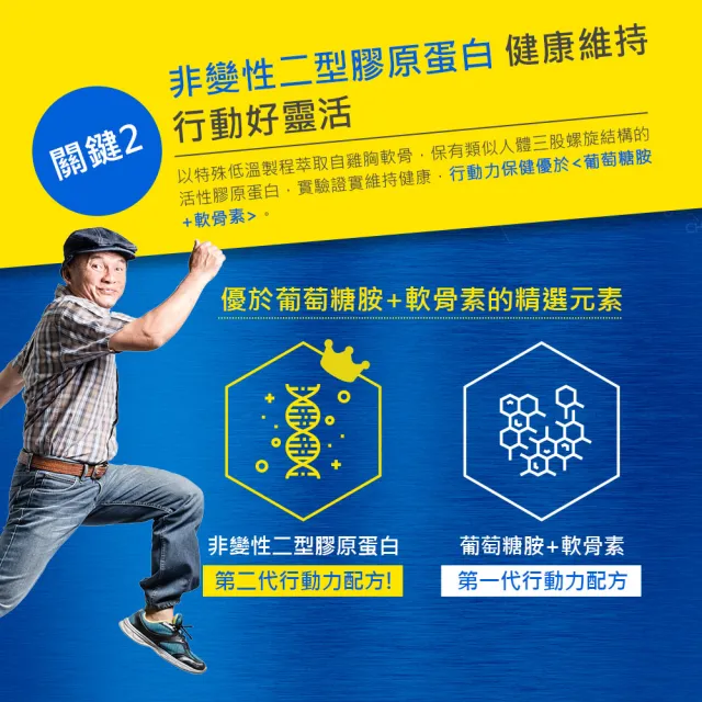 【葡萄王】勇健王粉末顆粒 x6盒 共180包(非變性二型膠原蛋白 玻尿酸 維生素D3 鈣 葡萄王官方)