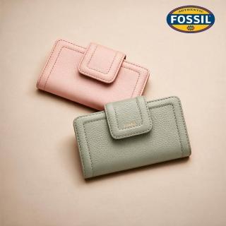 【FOSSIL】Madison 真皮釦式短夾 (多款任選)