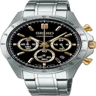 【SEIKO 精工】SEIKO 精工 石英三眼計時錶 日本國內限定發行款 SBTR015