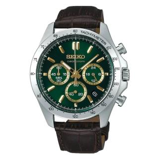 【SEIKO 精工】SEIKO 精工 石英三眼計時錶 日本國內限定發行款 SBTR017