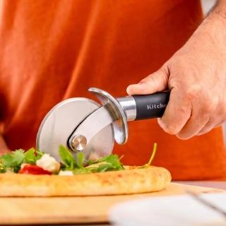 【KitchenAid】美國 披薩輪刀 墨黑9cm / 披薩刀 PIZZA刀 滾輪刀