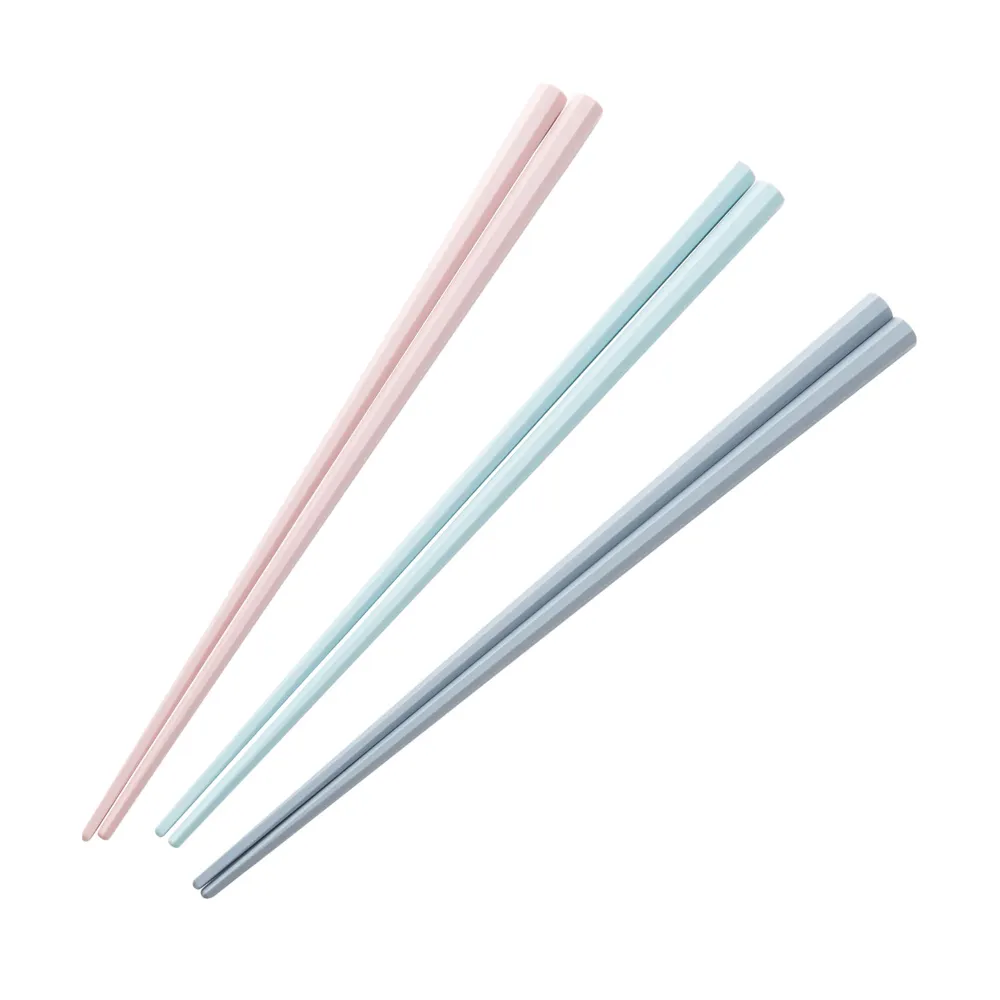 【樂邁家居】日本製 彩色 筷子(八角 可機洗 23cm-3雙入)