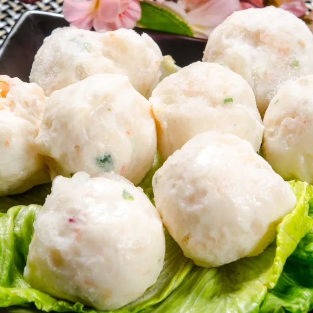 【鮮綠生活】丸類界的LV! 金鑽蝦枝花丸 共8包(300g±10%/包)