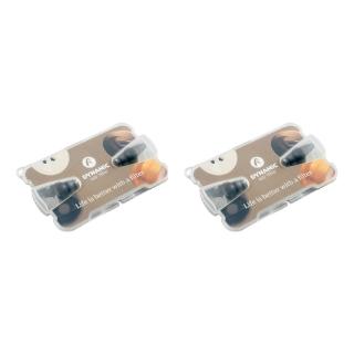 【Dynamic Ear Filter】2入組 日常泛用降噪耳塞 -20dB 獨家薄膜濾波片 輕量包裝版本(公司貨保證)