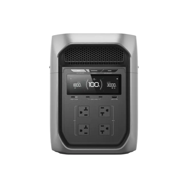 【ECOFLOW】DELTA 3 Max Plus 3000W戶外儲電設備 加贈收納包 (儲能電源 防颱必備 停電神器)