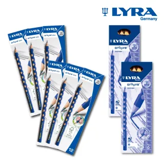 【LYRA】三角洞洞鉛筆-粗/細(德國製 三角鉛筆 大三角鉛筆 洞洞筆 三角筆 粗三角鉛筆)