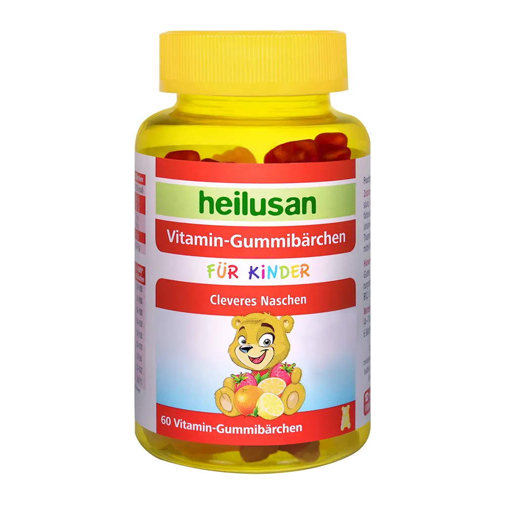 【Heilusan 好立善】維他命小熊軟糖60顆(含水果濃縮汁.QQ口感.取代零食)