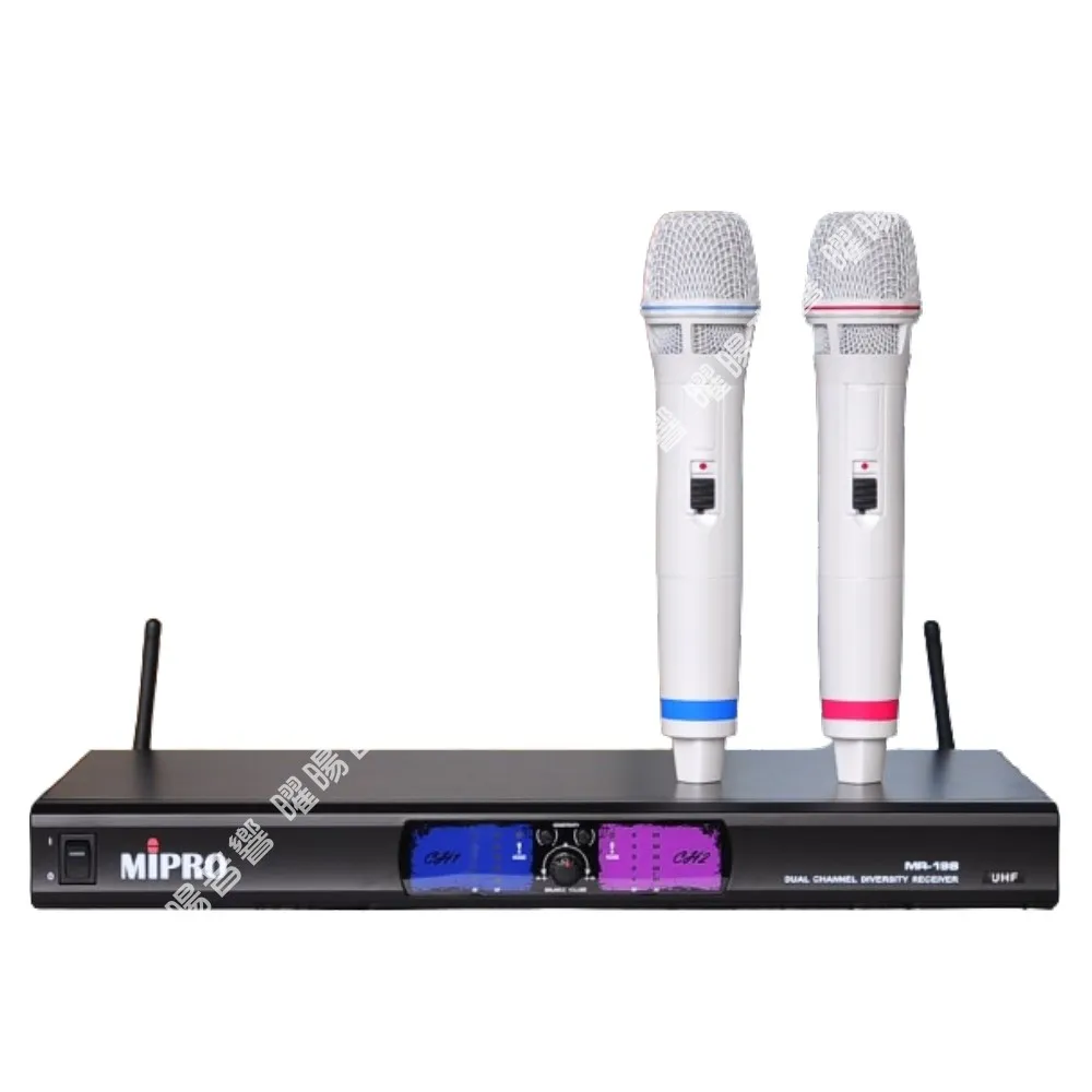【MIPRO】MR-198雙頻UHF 卡拉OK會議演講 無線麥克風組(電容音頭超高靈敏度頂替R8PROMR-823/音響設備)