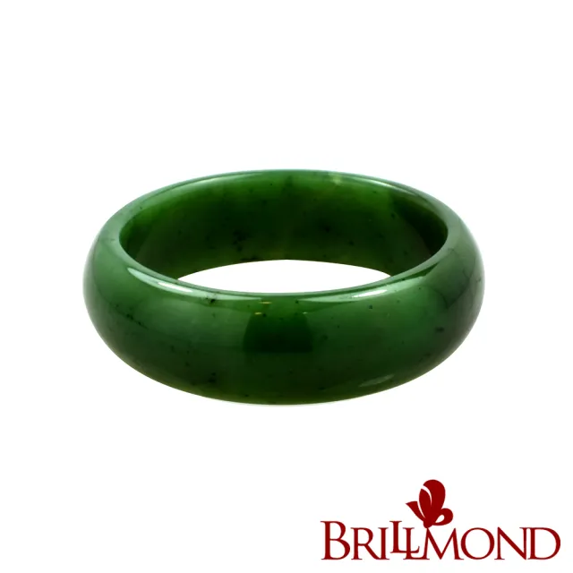 【BRILLMOND】特選寬版天然碧玉手鐲(天然碧玉15MM-19MM)現貨