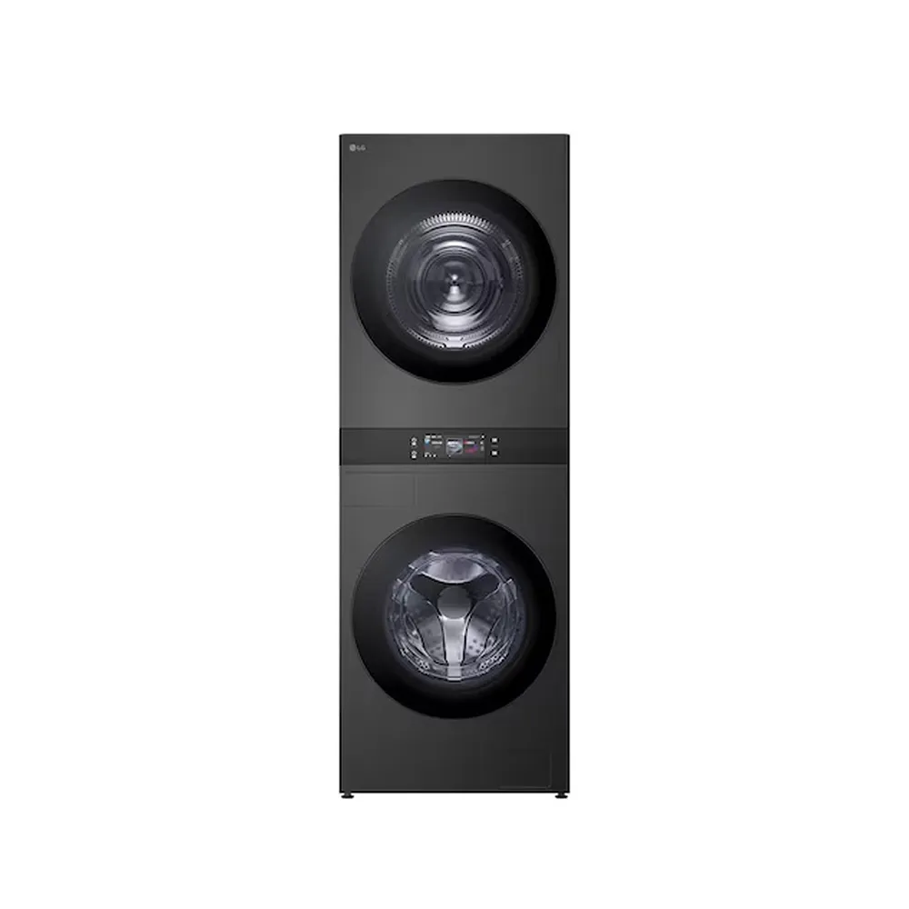 【LG 樂金】家電快配18公斤+18公斤◆ WashTower AI 智控洗乾衣機◆黑色(WD-S1818PB)