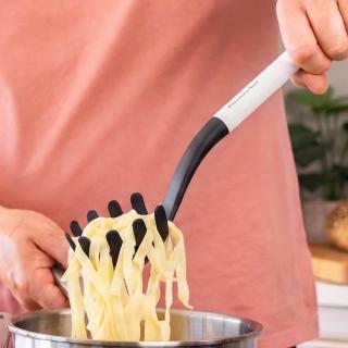 【KitchenAid】美國 不沾鍋尼龍麵杓 純白34cm / 撈麵杓 義大利麵杓 麵勺