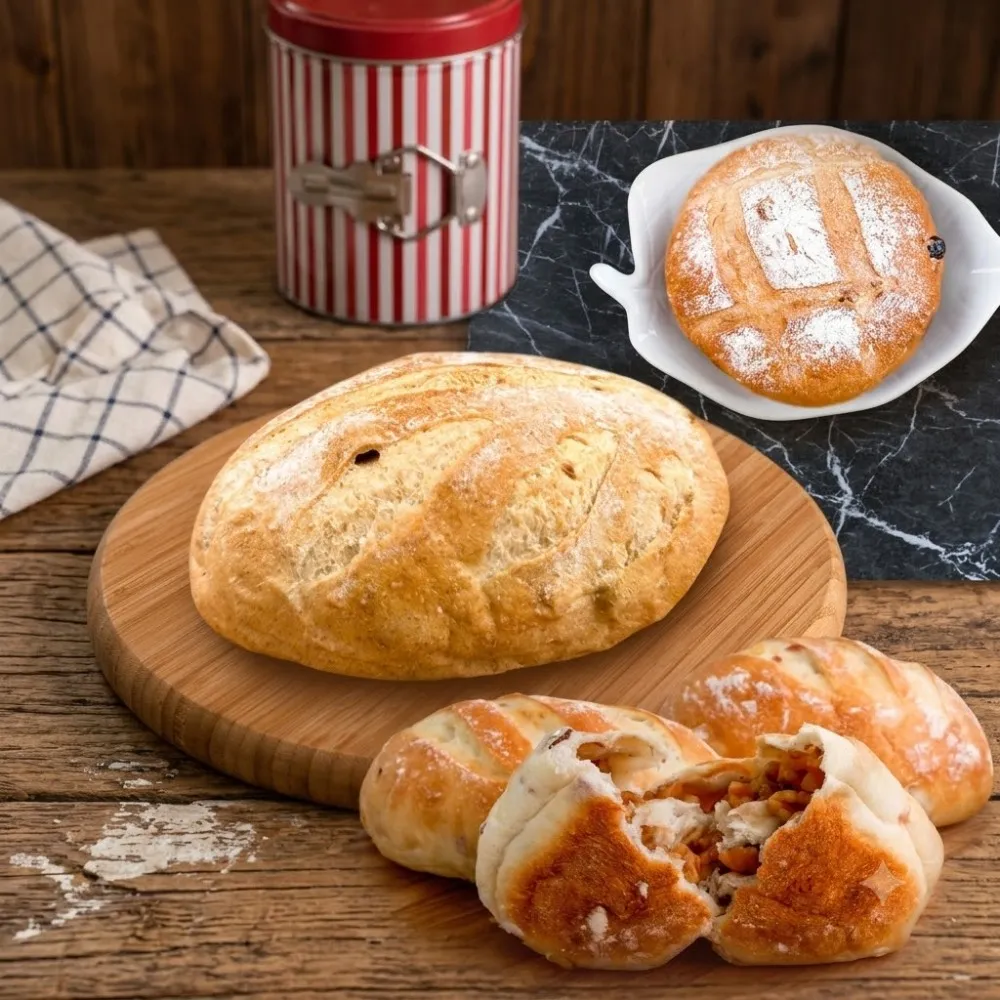 【BAKER 胖大師】健康歐式麵包9件組-裸麥酸種x3+麥麥酸種x3+超Q彈歐式核桃水果x3 減糖/使用天然橄欖油/低鈉