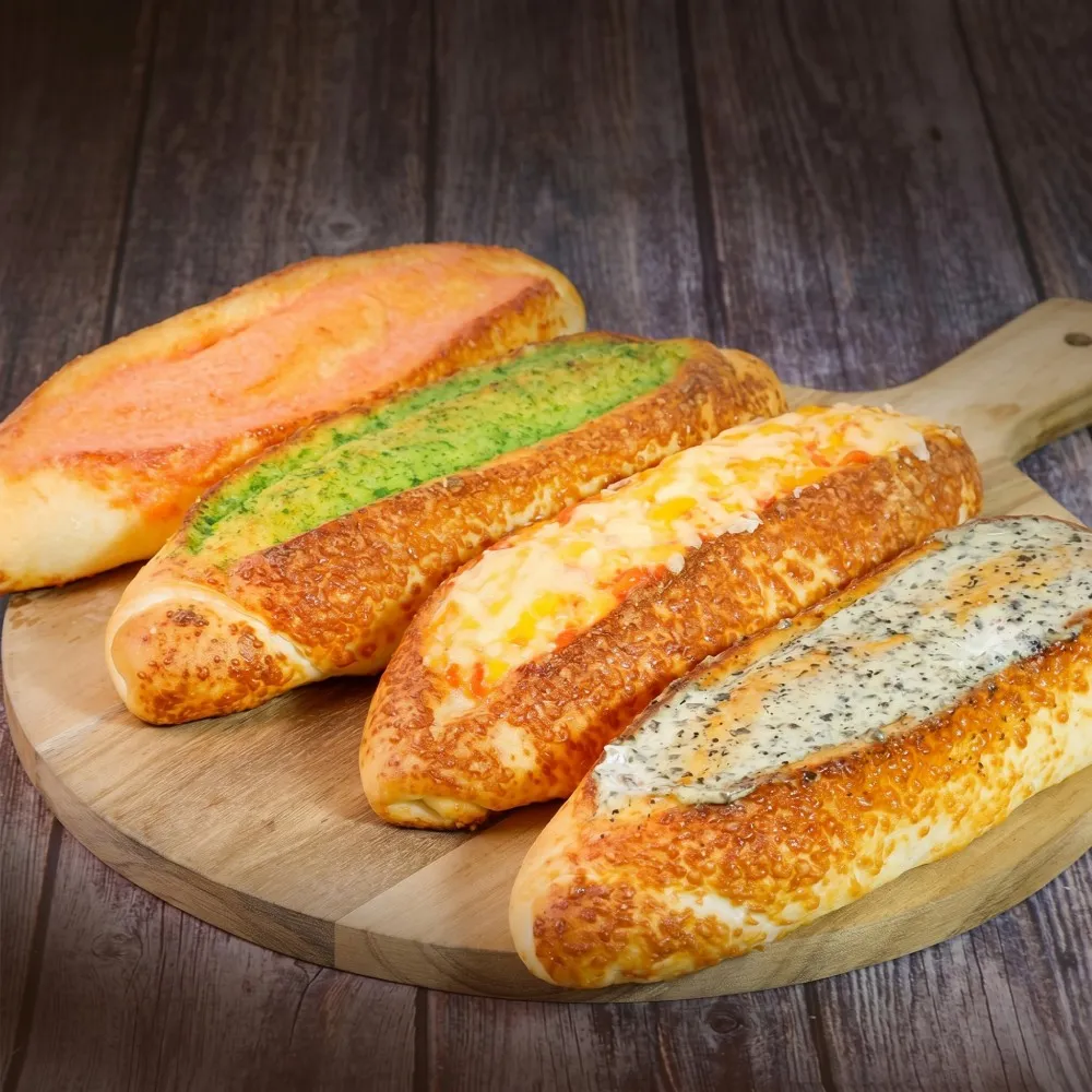 【BAKER 胖大師】經典軟法麵包系列-6入任選 綜合口味(明太子/大蒜/龍蝦沙拉/黑松露/原味)