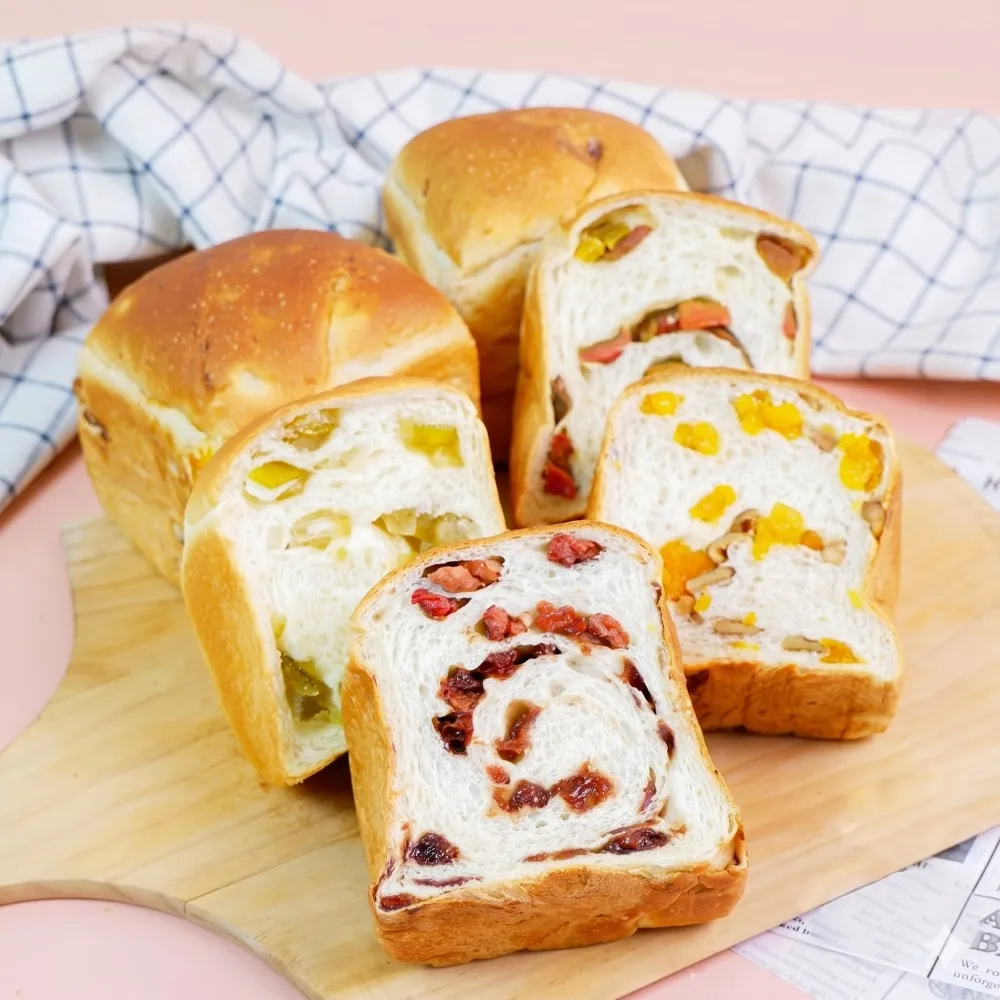 【BAKER 胖大師】在地小農生吐司綜合5入 紅心芭樂/拉拉蜜桃/戀戀草莓/香柚檸檬(任選)