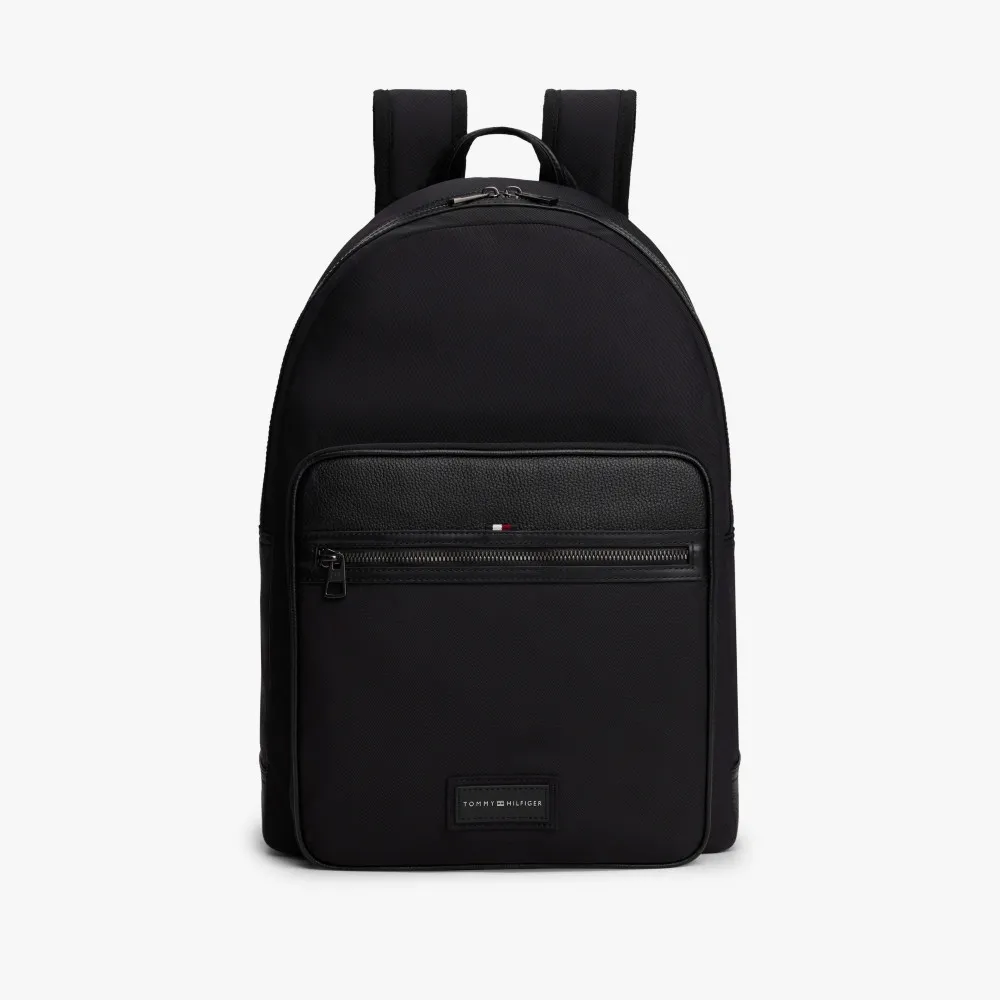 【TOMMY HILFIGER】官方旗艦館休閒背包_黑色