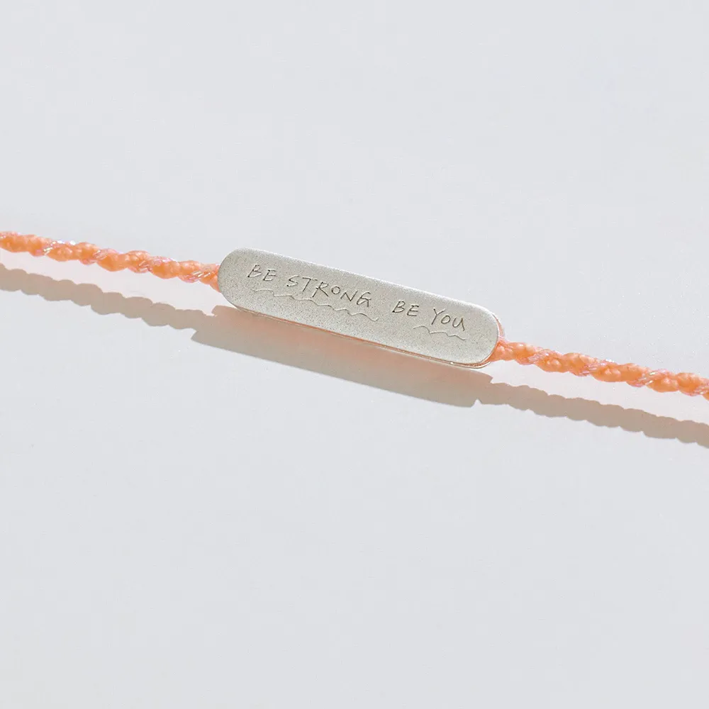 【vacanza】祈願｜be brave 925純銀飾品 純銀手鍊(抗過敏 七夕禮物 生日禮物 絕版品)