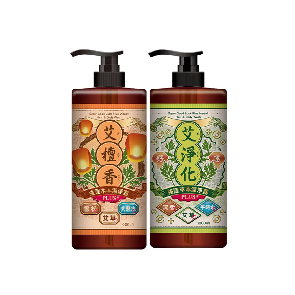 【美吾髮】艾淨化 艾草強運能量PLUS超淨化潔淨露1000ml_2入組(淨化/檀香/午時水/大悲水/艾草沐浴乳/中元)