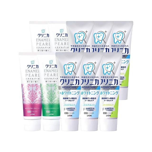 【LION 獅王】固齒佳酵素牙膏-超值10入組(酵素淨護/酵素亮白/極致酵素亮白系列)