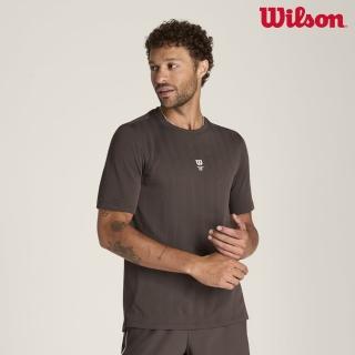 【WILSON】Game Point Seamless Tee Chocolate 男款 服飾 短袖T恤 咖啡色 WM00474N031001