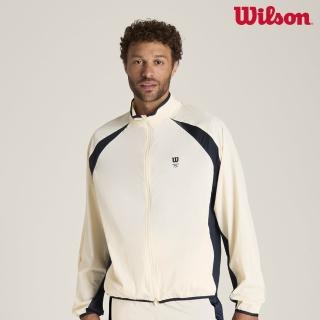 【WILSON】Classic Warm-Up Jacket Seedpearl 男款 服飾 外套 米色 WN00078T004001