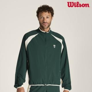 【WILSON】Classic Warm-Up Jacket Pine Grove 男款 服飾 外套 綠色 WN00078E040001