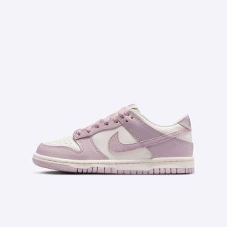 【NIKE 耐吉】Dunk Low GS 大童 休閒鞋 復古 麂皮 流行 白 粉紅(FB9109-122)