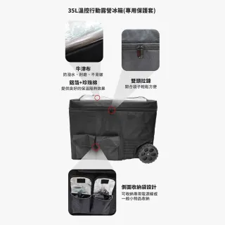 【G-PLUS 拓勤】露營中毒本鋪 冰箱保護套 雙槽冰箱專用 保護 防潑水 耐磨 保溫隔熱 露營 露營裝備袋