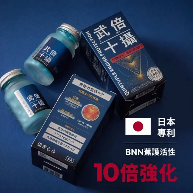 【TAIZAKU 火星生技】武倍十攝 5入 60錠/盒(日本專利BNN蕉護活性 南瓜籽 茄紅素 鋅 破壁花粉 男性保健)