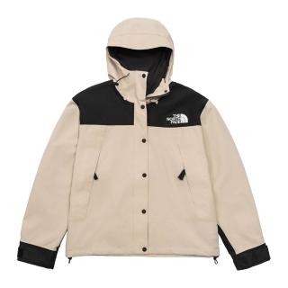 【The North Face】TNF 休閒 運動 防水衝鋒衣 W DRYVENT MONO MOUNTAIN JACKET 女 黑棕 (NF0A88YXPC7)
