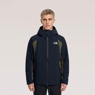 【The North Face】TNF 休閒 運動 專業防水衝鋒衣 U GTX HARDSHELL JACKET - AP 男 女 黑綠 (NF0A8J5U0DJ)