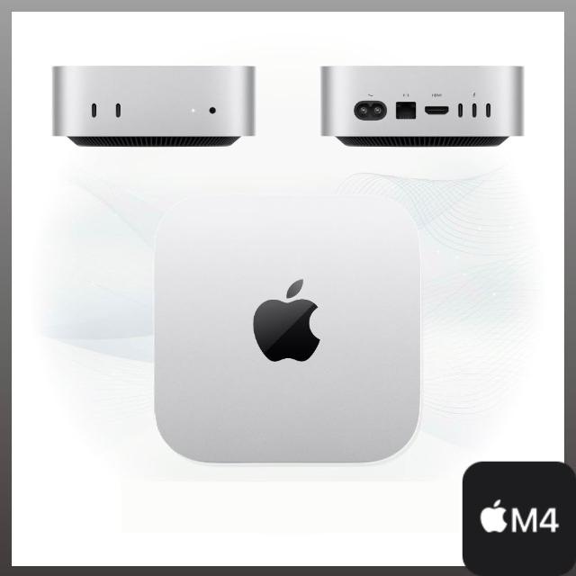【Apple】+無線滑鼠★Mac mini M4、16G/256G SSD、10核心CPU/10核心GPU