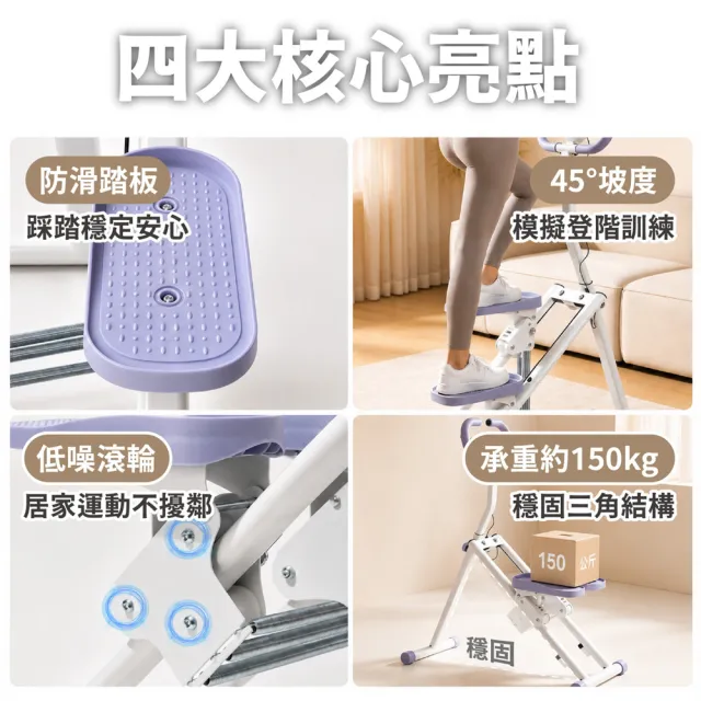 【keep power】經典款 多功能爬樓機 登山機 健身器材 可折疊收納