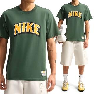 【NIKE 耐吉】As U Nsw Tee Lse Bball Dunk 男款 綠色 Logo 寬鬆 短袖 IM9340-323