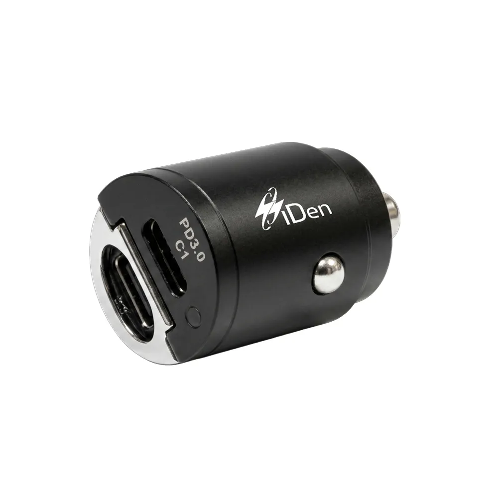 【iDen 愛電】iDen 45W迷你隱藏式快充車用充電器｜雙Type-C｜PD快充｜BSMI認證｜12V/24V適用