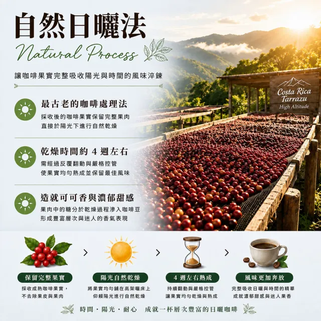 【黑開水】哥斯大黎加拉斯拉哈斯莊園黑靈魂1磅 450克/包(日曬式)