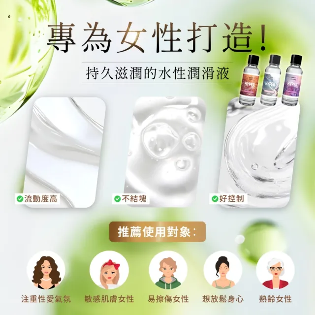 【HYPER HYPE UP】多巴胺胞外體情緒潤滑液 130ml(熱情玫瑰 神秘花香 真愛薰衣草)