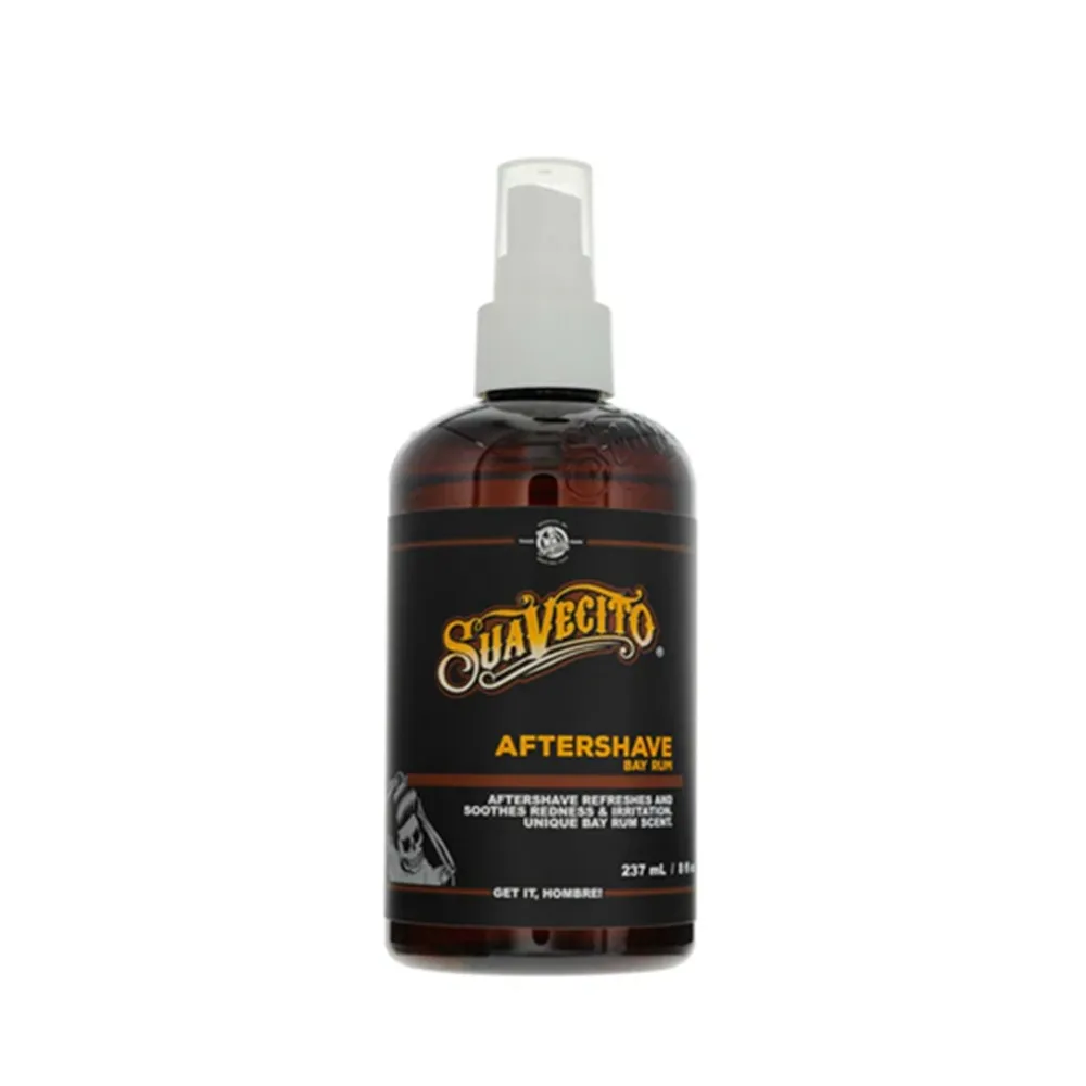 【Suavecito 骷髏頭】Bay Rum月桂朗姆古龍鬍後水(237ml/8oz)