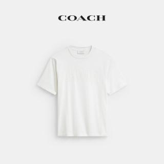 【COACH】蔻馳官方直營 色彩T恤-復古象牙白色(CEO30)