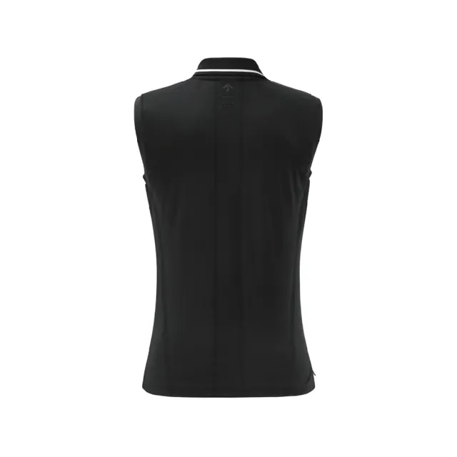 【DESCENTE】GOLF 迪桑特 AIRMESH 女款 高爾夫背心 透氣 涼感 快乾 運動背心 黑色