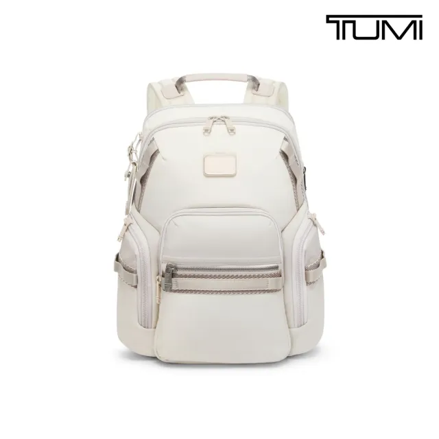 【TUMI】Alpha Bravo Navigation 都會通勤後背包 - 冰川白