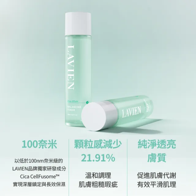 【LAVIEN 樂薇昂】CICA活性穩膚基礎保養3入組(瞬效舒緩/強韌屏障/水+精華+凝霜)