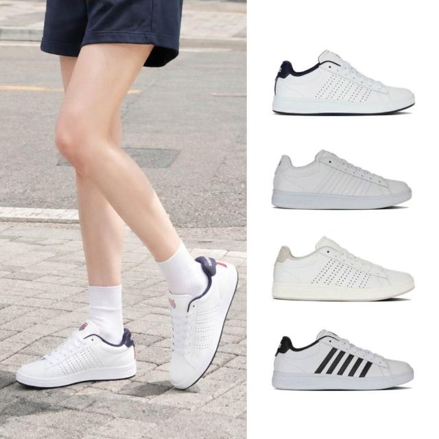 【K-SWISS】經典百搭小白鞋Court Base II/Tiebreak II 休閒鞋 板鞋 女鞋 多色 (94411/94413)