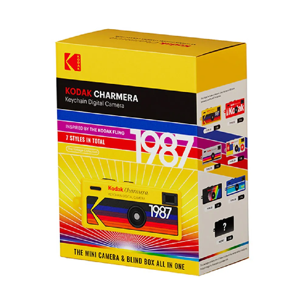 【Kodak 柯達】Charmera 迷你數位相機鑰匙圈 盲盒（一個）(隨機出貨)