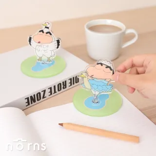 【Norns】蠟筆小新轉轉壓克力擺飾 (正版授權 桌上收藏擺飾 公仔 立牌)