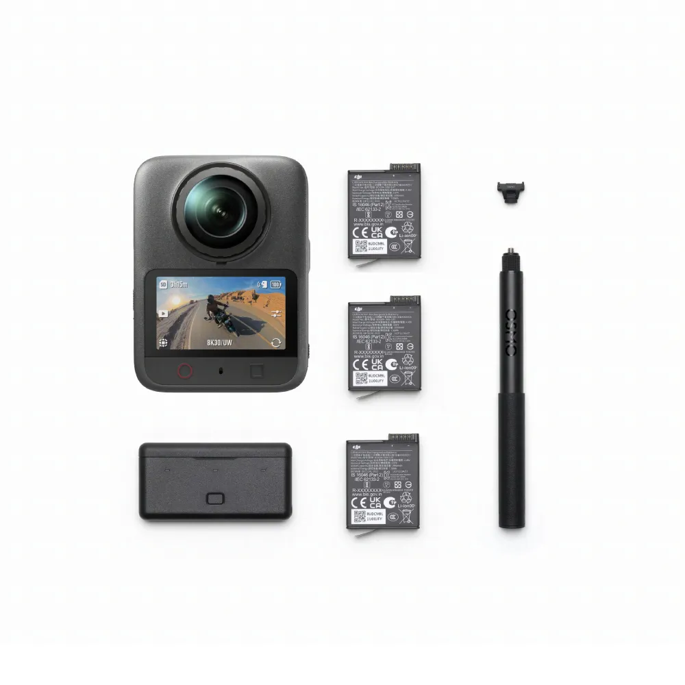 【DJI】OSMO 360 II 暢拍套裝 全景相機/運動相機｜旗艦畫質可換鏡片｜內建105G(聯強國際貨)
